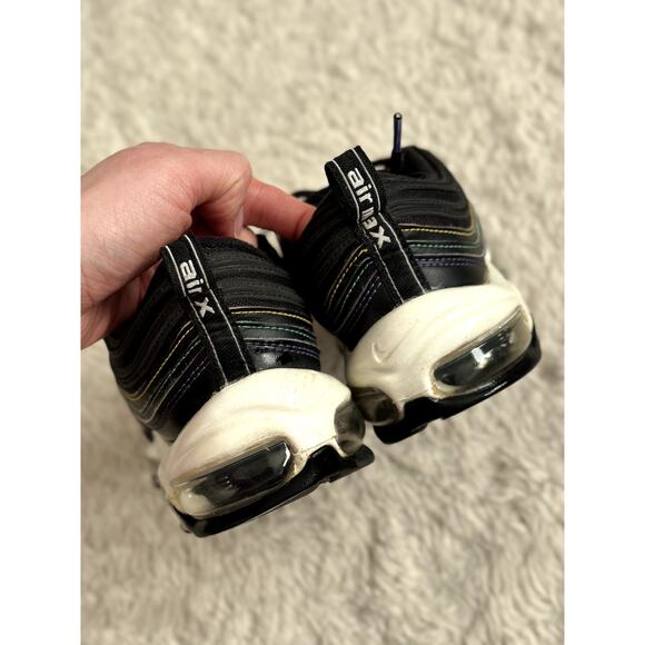 Nike 7.5 Women's Air Max 97 Multi Stitching Black White Purple CK0738-001 - Picture 5 of 7